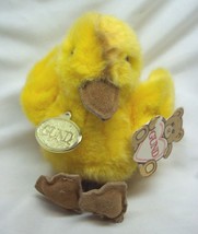 Vintage Gund Yellow Fuzzy The Baby Duck Duckling 7&quot; Plush Stuffed Animal Toy New - £18.50 GBP