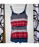 Soulmates women&#39;s bandana style print short rompers sz medium - $20.01 CAD