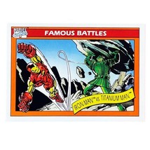 Marvel Impel 1990 Iron Man vs Titanium Man Famous Battles Trading Card 121 MCU - £1.51 GBP