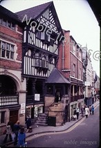 1975 R Newns &amp; Son Street Scene Shops People Chester England Ektachrome Slide - £2.72 GBP