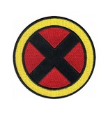 X-MEN IRON ON PATCH 3" Yellow Red Black X Comic Super Hero Embroidered Applique - $3.95