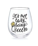 Stemless Bee Buzzed Queen Wine Glasses - $12.95