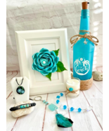 BEACH GIFT SET #5 Framed Seashell Picture, Candle, Sun Catcher, Keychain... - $49.99