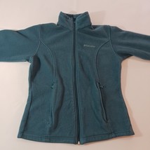 Columbia XL1321 Women's Teal Gray Cloudy Day Full Zip Fleece Jacket Size Medium image 15