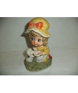 Vintage Tea Time Girl &amp; Puppy Figurine - $13.62 CAD