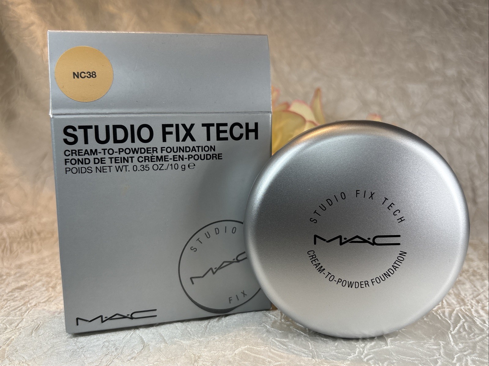 MAC STUDIO FIX TECH CREAM TO POWDER FOUNDATION ~ NC 38 ~ Full Size NIB F... - $24.70