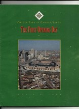 1992 First Game Program at Oriole Park - $71.33