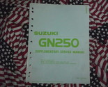 1988 Suzuki Moto GN250 Servizio Negozio Riparazione Manuale Integratore ... - $49.95