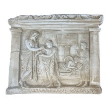 Snake of Asclepius God of Medicine Relief Sculpture Wall Decor Museum Copy - £130.45 GBP