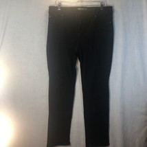 Chico&#39;s Size 2 Regular Platinum Denim Jeans Black 36&quot; Waist - £19.54 GBP