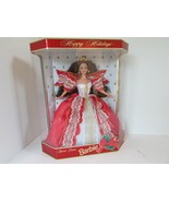 MATTEL 17832 HAPPY HOLIDAYS BARBIE 1997 10TH ANNIV. RED GOWN MIB LotD - $14.80