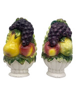 Vintage Lefton Set of 2 Ceramic Wall Decor Fruit Pots 3D Japan MCM Pair ... - $317.74 MXN