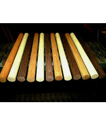 (12) COLORFUL ROUND DOWEL ROD WALNUT, PADAUK, MAPLE, PURPLEHEART 12&quot; X 1... - $647.76 MXN