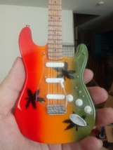 Bob Marley-Fender Stratocaster Rasta Flag Tribute1:4 Scale Replica Guita... - $24.94