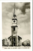Vtg Postcard RPPC - Christ Church - Signal Lecterns of Paul Revere Unused - £4.60 GBP