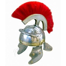 Roman Armor Centurion Helmet With Red Plume By Nauticalmart - $96.03