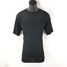 LOG-In Uomo Dressy T-Shirt Black for Men Crew Neck Ribbed Corded Sizes S... - £27.53 GBP