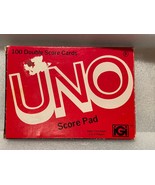 Vintage 1978 IGI Uno Score Pad w Original Box/Missing 3 Sheets* c2 - $16.39 CAD