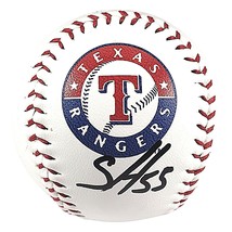 Sam Huff Texas Rangers Signed Logo ROMLB Baseball Proof COA TX Autograph... - £52.62 GBP