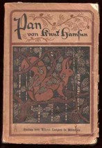 Pan Knut Hamsun Novel German Antique Book Goebbels 1909 - £77.61 GBP