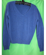 Magaschoni New York Blue Cashmere Sweater Top Size Women&#39;s Small - £46.70 GBP