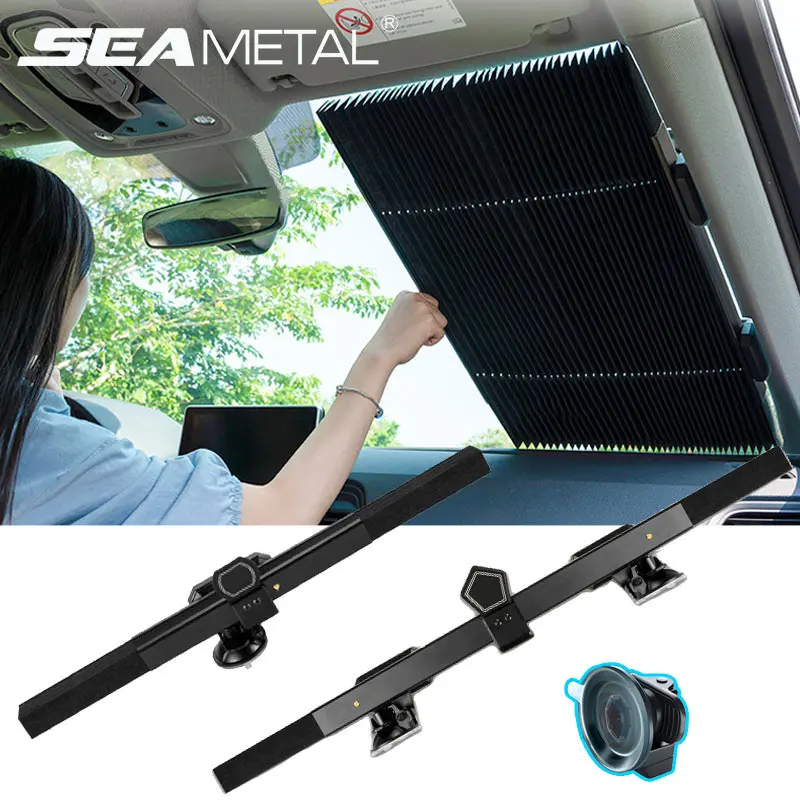 Car Retractable Windshield Sun Shades Universal Auto Sunshade Cover Fits for - £13.81 GBP+
