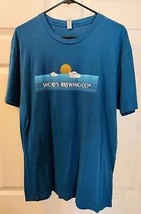 Shorts Brewing Company T-Shirt Blue Size XL-A Michigan Craft Brewer - £10.62 GBP