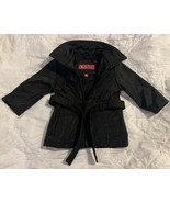 Gasoline Black Faux Leather Look Poly Jacket Coat 18 M Month TODDLER BAB... - $53.24 CAD