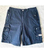 Tommy Hilfiger Cargo Shorts Navy Blue Military Fatigue Pant 100% Cotton-... - $22.08 CAD