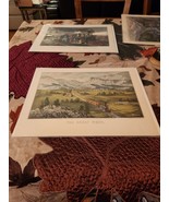 1952 Currier and Ives Lithograph Reprint - The Great West - $13.96 CAD