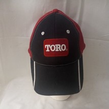 TORO Lawnmower Strap Back Adjustable Cap Hat Black Red Tool Mechanic Lawn  - £11.70 GBP