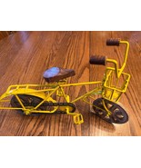 Vintage Bicycle Sculpture Steel &amp; Wood  13-1/2&quot; Hand Made - €38,08 EUR