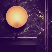 Original Hillebrand Art Deco Wall Lamp &quot; Shell &quot; - $207.46