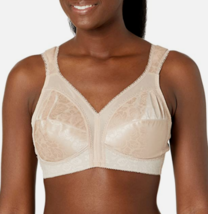 Playtex 18 Hour 38DD Comfort Strap Wirefree Full Coverage Shape Bra Cafe... - £14.94 GBP