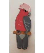 Vintage Wooden Australian Animal Lapel Pin Badge Cockatoo Bird Souvenir  - £11.58 GBP