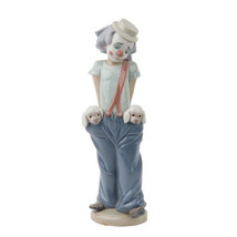 LLADRO &quot;Little Pals&quot; Glazed Porcelain Figurine #7600 Clown w/ Puppies in... - $935.55