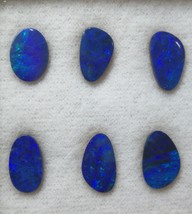 Natural Doublet Opal Freeform Smooth Play of Colors VS Clarity Loose Gemstone - £47.17 GBP