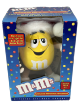 NEW VTG 1999 Telco M &amp; M’s Yellow Animated Christmas Ornament 7” - NEW IN BOX!!! - £18.78 GBP