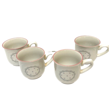 Vintage 1988 Victoriana Floral Coffee Tea Cups Lot of 4 Made in Japan - £12.87 GBP