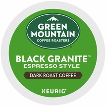 Green Mountain Black Granite Espresso Style Coffee 24 to 144 Keurig Kcups - £19.53 GBP+