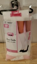 BRIDE To Be Knee-Hi Socks W/ a LACE VEIL Attached to back!  - WHITE &amp; PI... - $2.99