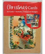 CrownJewelz Vintage Christmas Boxed Cards, Set Of 32 (4 Designs) 4.62&quot; x... - $28.03 CAD