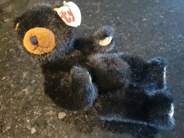 Ty Collectible Beanie Babies Boris Black Bear 1993 Jointed Limbs Style 6041 - £8.21 GBP