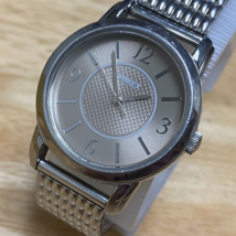 Timex Watch Quartz Women 32mm Silver Tone Stretch Band 30m New Battery - £12.09 GBP