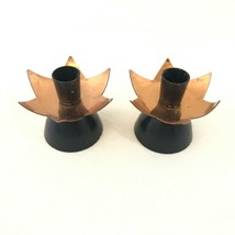 x2 6-point Star Copper 2&quot; Tall Candle Holder - holds 1/2&quot; diameter candles - £27.68 GBP