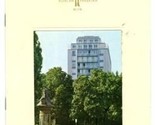 Hotel Am Parkring Menu Vienna Austria Speisenkarte 1970&#39;s - $17.87