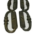 4 Antique Brass Drawer Cabinet Pulls with Key Hole, Vintage 40197 - $8.73