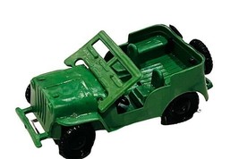 Army Men Toy Soldiers plastic military figures vtg lot Marx jeep w/ windshield  - £13.41 GBP