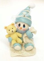 TJ&#39;s Christmas Snowbaby Orament with Blanket 3.5 inches (Blue) - £11.99 GBP
