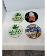 Lotto Di 4 Vintage Gelato E Frullati McDonald&#39;s Distintivo Pinbacks Spille - €18,56 EUR